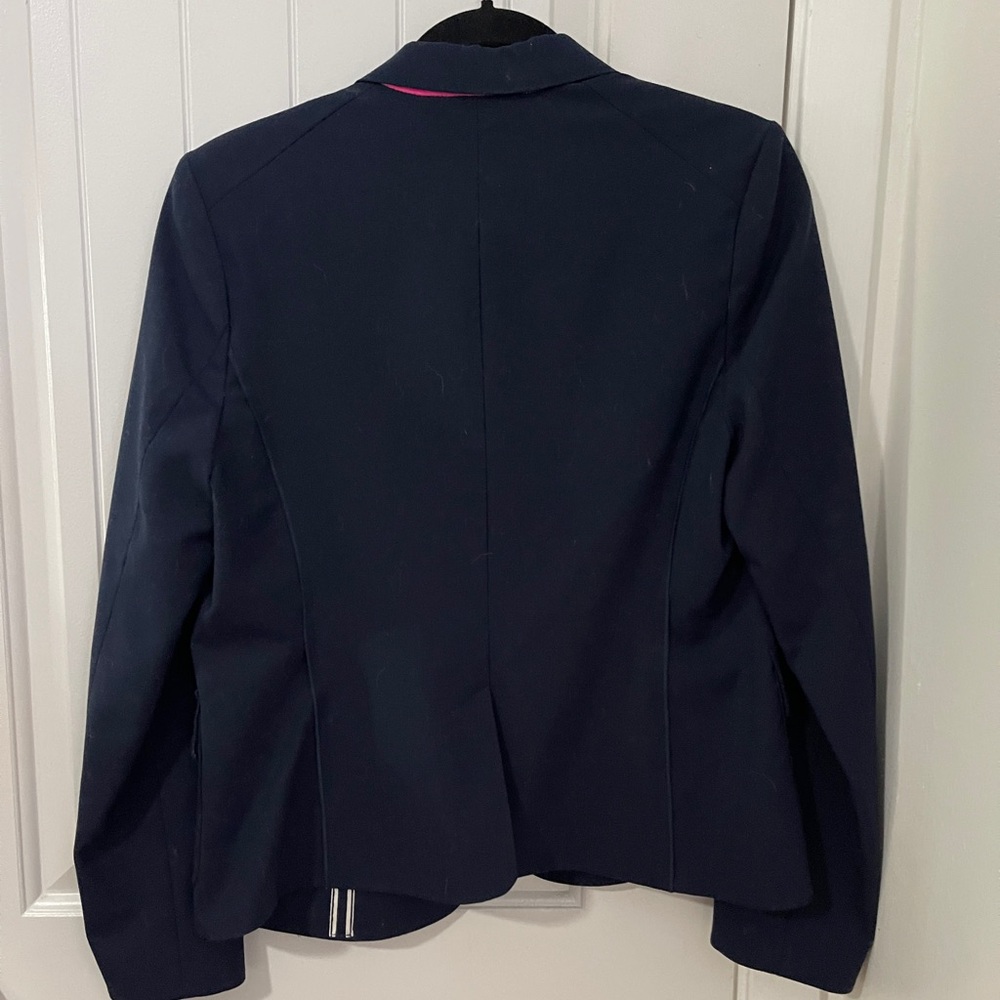 Juicy Couture Navy Blazer with Pink Interior - Picture 2 of 4